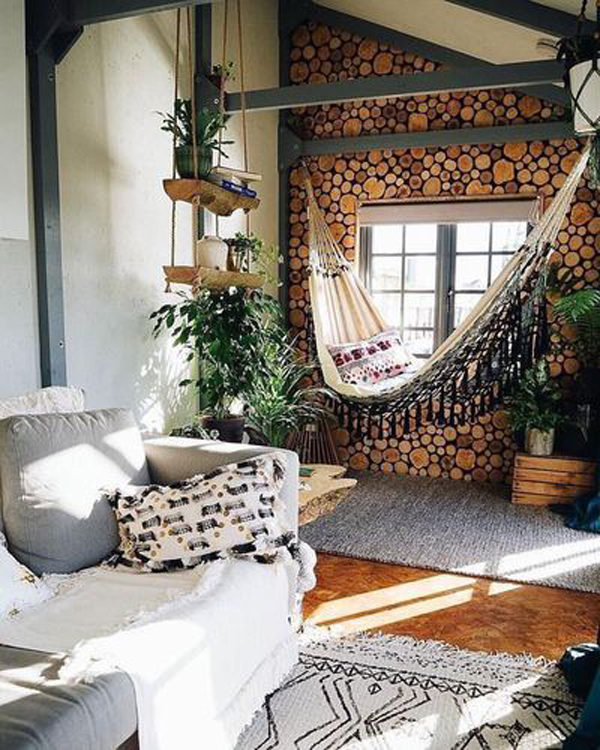 desain-ruang-tamu-boho-dengan-hammock