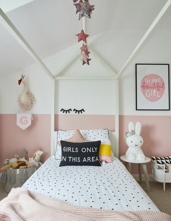kamar-anak-perempuan-warna-pink-dengan-kanopi