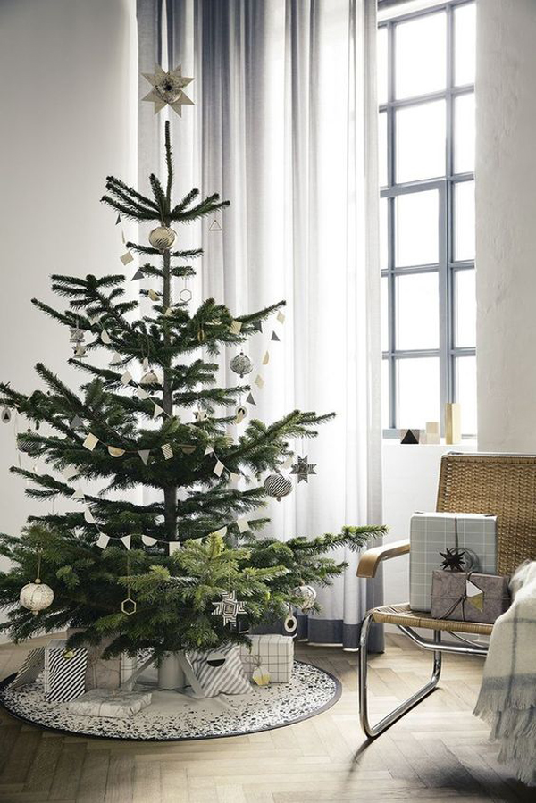pohon-natal-bergaya-skandinavian-untuk-rumah-mungil