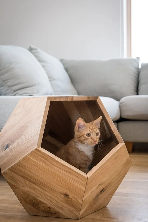 rumah-kucing-dari-bahan-kayu-alami-model-segilima